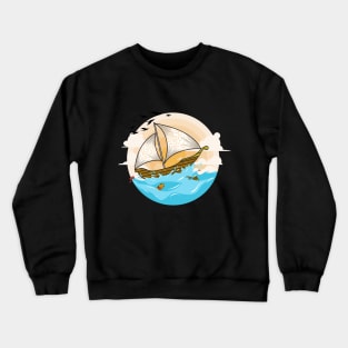 sailing ship Crewneck Sweatshirt